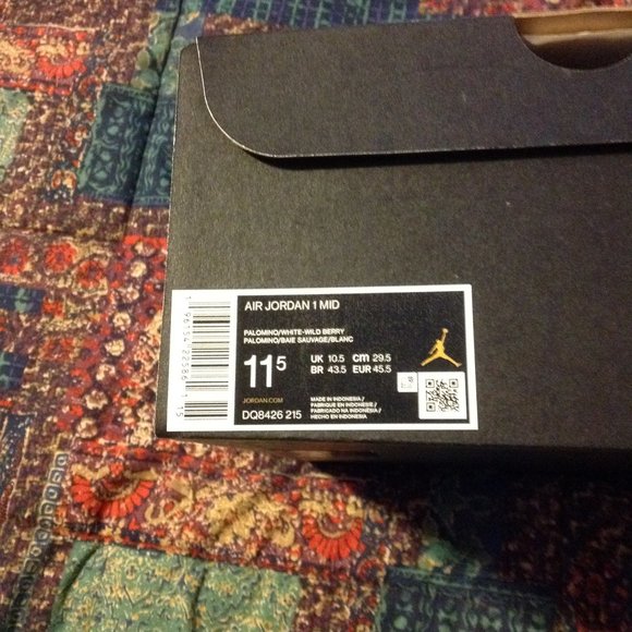 Air Jordan 1 Mid Men's Multicolor Sneakers - USA Size:11.5 - New in Box - Picture 10 of 11